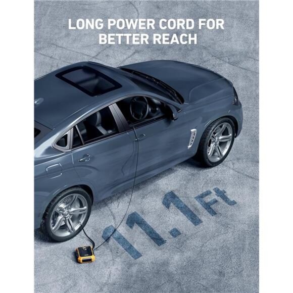 Tire Inflator Air Compressor 12V DC Portable Air Compressor Car Accessories - Picture 6 of 7